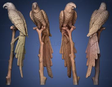 3D model Parrots Statue3 (STL)